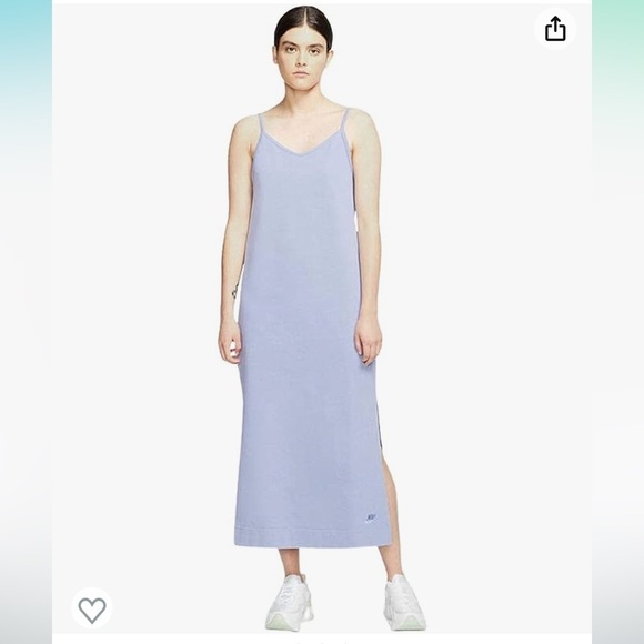 NWT Nike S women’s lavender jersey maxi tank dress - Picture 1 of 7